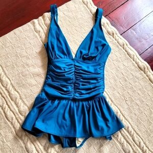 Shape FX Swim Dress Dark Teal size 4